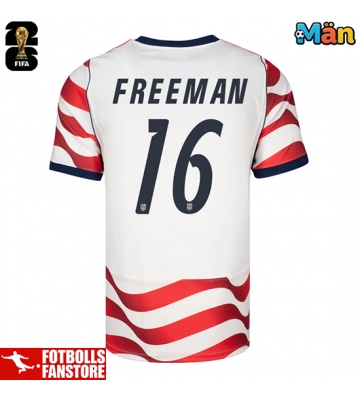 Förenta stater Alex Freeman #16 Hemmatröja VM 2026 Kortärmad